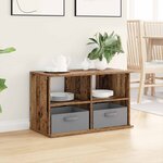 vidaXL Support de télévision avec tiroir Bois ancien 79 x 40 x 48 cm