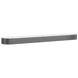 vidaXL Lit surélevé de jardin Acier galvanisé Anthracite