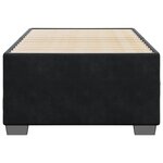 vidaXL Cadre de lit sans matelas noir 90x200 cm velours