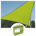 Perel Voile d'ombrage  hydrofuge  3 6 x 3 6 x 3 6 m  160 g/m²  polyester  triangulaire  vert lime