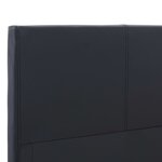 vidaXL Cadre de lit Noir Similicuir 180x200 cm