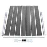 vidaXL Ensemble de panneau de clôture WPC 699x146 cm Gris