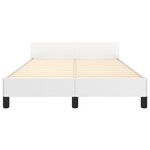 vidaXL Cadre de lit sans matelas blanc 120x190 cm similicuir
