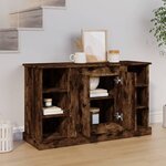 vidaXL Buffet Chêne fumé 100x35 5x60 cm Bois d'ingénierie