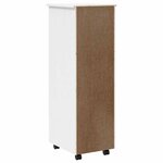 vidaXL Armoire roulante avec tiroirs MOSS blanc bois de pin solide