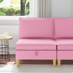 vidaXL Sofa avec rangement Tissu