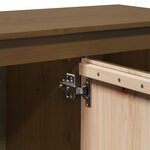 vidaXL Meuble TV Marron miel 103x36 5x52 cm Bois de pin massif