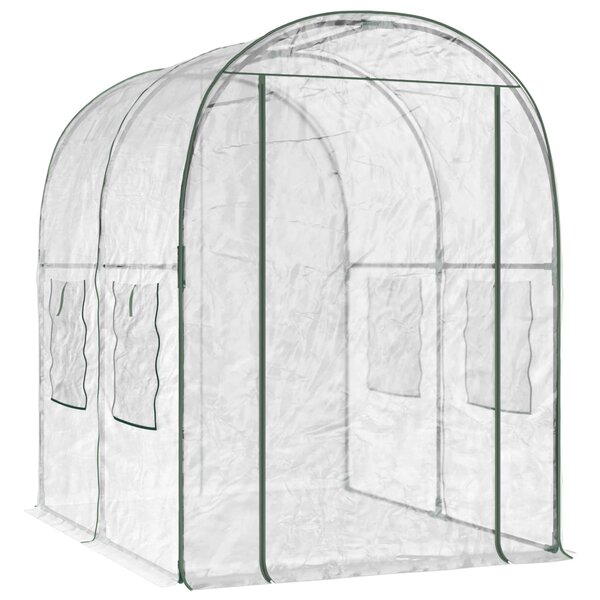 vidaXL Serre avec cadre 160 x 200 x 192 5 cm PVC Transparent