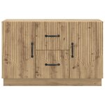 vidaXL Buffet Chêne artisanal 89 x 34 5 x 57 cm Bois d'ingénierie