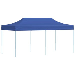 vidaXL Tente de fête 291 x 580 x 315 cm Bleu Tissu Oxford