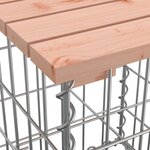 vidaXL Banc de jardin design gabion 83x44x42 cm bois massif de douglas