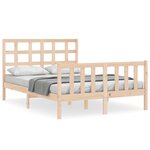 vidaXL Cadre de lit sans matelas 140x200 cm bois massif de pin