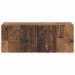 vidaXL Meuble TV mural 98 x 31 cm Bois ancien Bois d'ingénierie