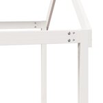 vidaXL Lit haut avec toit blanc 80x200 cm bois de pin massif