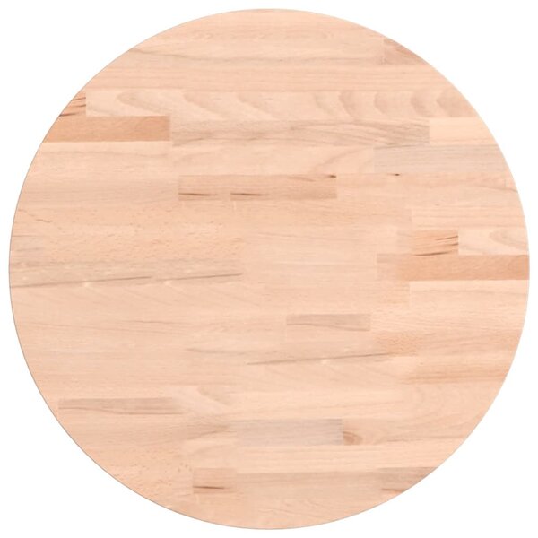 vidaXL Dessus de table Ø40x1 5 cm rond bois massif de hêtre