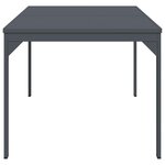 vidaXL Table d'Extension 2 Pièces Anthracite 210 x 90 x 73 cm Acier