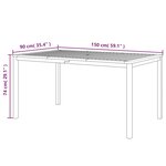 vidaXL Ensemble à manger d'extérieur 5 Pièces et coussins Acacia solide