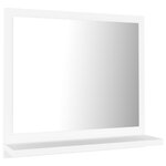 vidaXL Miroir de salle de bain Blanc 40x10 5x37 cm Bois d’ingénierie