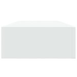 vidaXL Étagères à tiroirs murales 2 Pièces Blanc 60x23 5x10 cm MDF