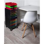 Set À Roulettes Pour Modulos Roller Set Office - Noir - Exacompta