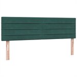 vidaXL Sommier à lattes de lit et matelas vert foncé 160x220cm velours