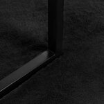 vidaXL Tapis en Fourrure Synthétique de Lapin Olite Noir 120 x 170 cm