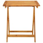 vidaXL Ensemble de bistro 3 Pièces beige polypropylène et bois massif