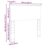 vidaXL Tête de lit Gris béton 100 cm Bois d'ingénierie