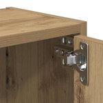 vidaXL Bibliothèque chêne artisanal 40x24x77 cm bois d'ingénierie