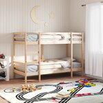 vidaXL Lit superposé sans matelas 75x190 cm bois de pin massif