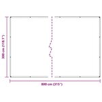 vidaXL Couverture végétale avec œillets 3x8 m PVC