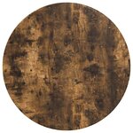 vidaXL Plateau de table Chêne fumé 70 x 70 x 1.5 cm Bois d'ingénierie