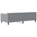 vidaXL Lit de repos sans matelas gris clair 90x190 cm tissu