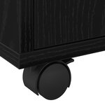 Cabinet roulant vidaXL Chêne noir 55x40x91 cm Bois d'ingénierie