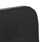 vidaXL Chaise pivotante de bureau Noir Tissu