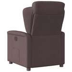 vidaXL Fauteuil inclinable Marron foncé Tissu