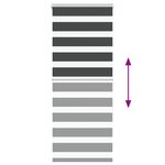 vidaXL Store zèbre noir 65x150 cm largeur du tissu 60 9 cm polyester