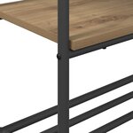 vidaXL Portant à vêtements avec étagères chêne artisanal