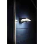 Borne solaire très éclairante - Inox (option Applique) avec détecteur - H50 cm - 1000 Lumens