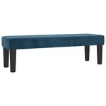vidaXL Sommier à lattes de lit et matelas Bleu foncé 140x190cm Velours