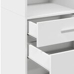 vidaXL Buffet haut blanc 40x42 5x124 cm bois d'ingénierie