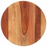 vidaXL Dessus de table bois massif d'acacia rond 15-16 mm 40 cm