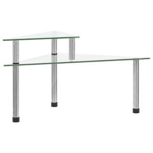 vidaXL Étagère de cuisine Transparent 49 5x35x19 cm Verre trempé