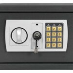 vidaXL Coffre-fort numérique électronique Gris foncé 42x37x20 cm Acier