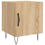 vidaXL Table de chevet chêne sonoma 40x40x50 cm bois d’ingénierie