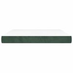 vidaXL Matelas de lit à ressorts ensachés fermeté moyenne 160x220x20 cm velours
