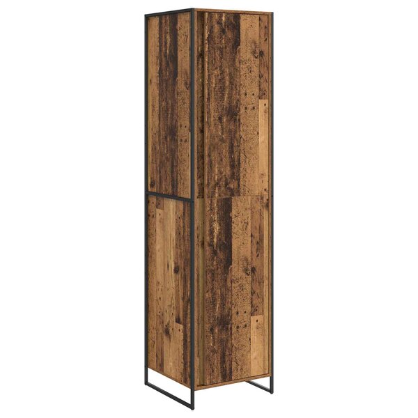 vidaXL Garde-robe 2 Pièces Bois Ancien 50 x 50 x 200 cm Bois d'ingénierie