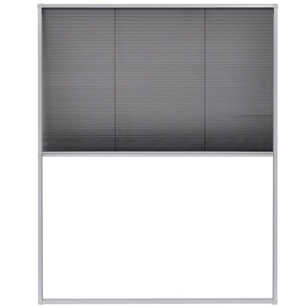 vidaXL Moustiquaire plissée pour fenêtre Aluminium 80 x 100 cm