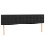 vidaXL Sommier à lattes de lit avec matelas Noir 180x200 cm Velours