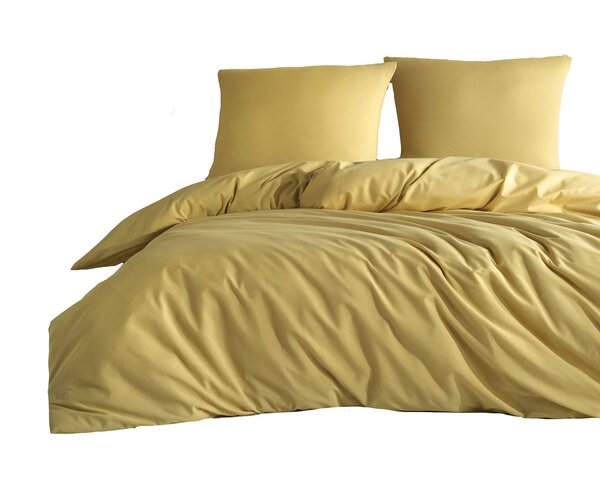 Parure de lit cuivrée unie 260 x 240 cm